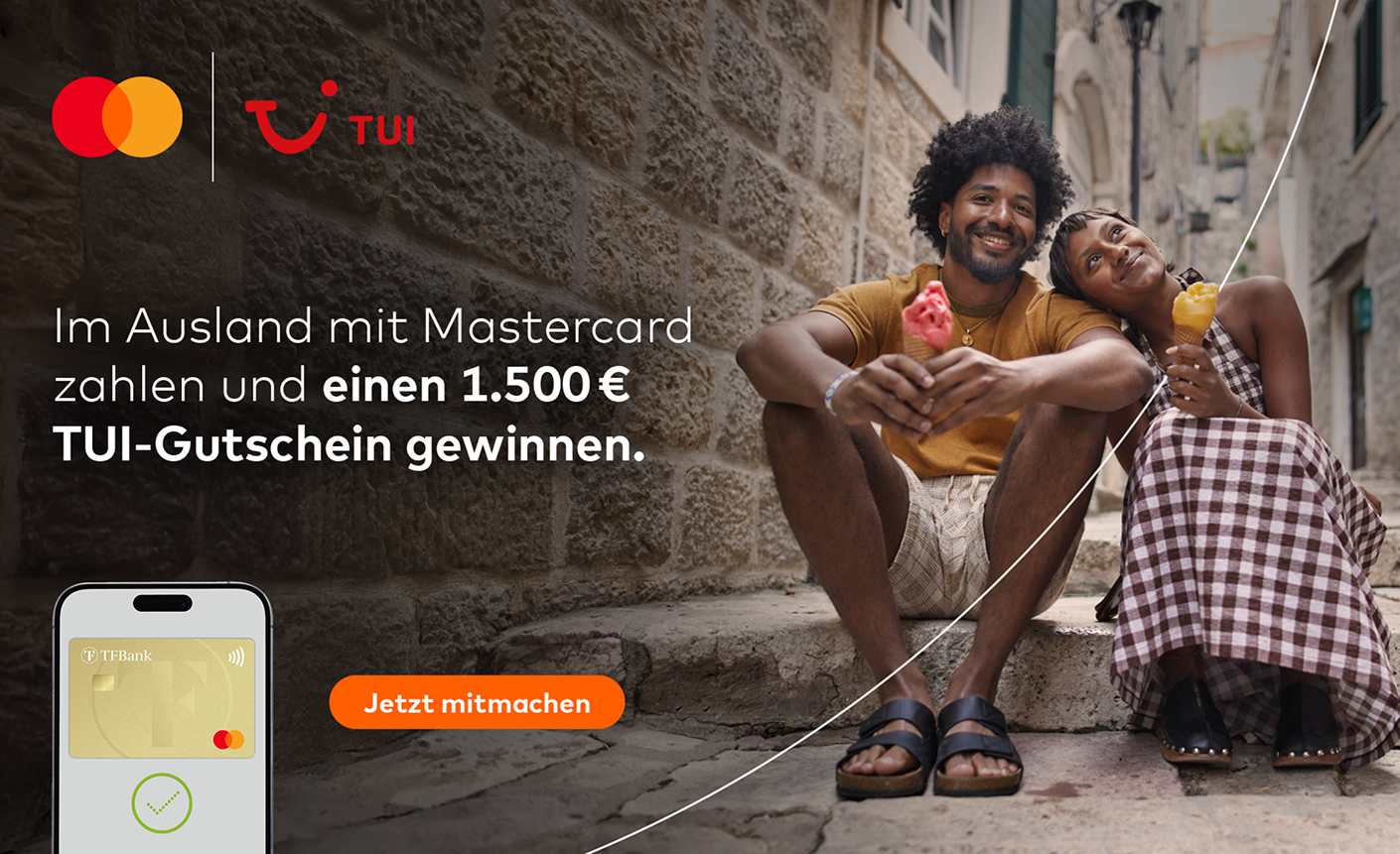 Mit Mastercard im Ausland bezahlen und einen 1.500 € TUI-Gutschein gewinnen