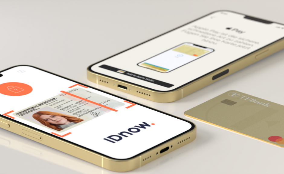 IDnow Identifzierung: Auf dem Handy-Bildschirm sieht man, wie ein Ausweisdokument durch IDnow identifiziert wird